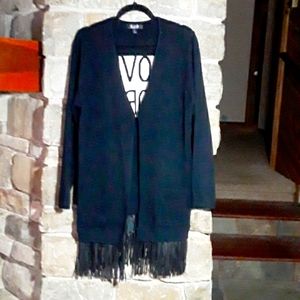 Ladies long cardigan sweater